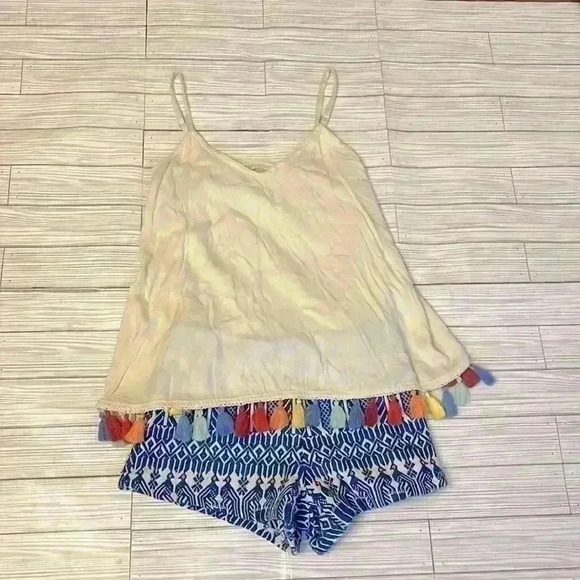 Judith March Boho Tassel Romper - Picture 1 of 5